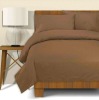 hot plain 180TC 100% solid bed cover set
