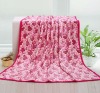 hot sale super soft woven coral fleece blanket