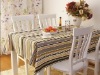 hot sell morden stripe  dining table linen banquet table cloth overlay