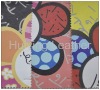hot sell new big flower design pvc leather for fashion handbag HY-525
