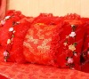 hot selling wedding embroidery pillow
