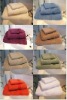 hotel 100% cotton plain satin terry towels/bath towel. solid color towel set