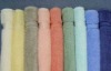 hotel 100% cotton plain satin terry towels/bath towel. solid color towel set
