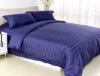 hotel 100% cotton sateen color stripe duvet cover/quilt cover