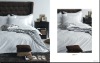 hotel bed linen set, flat sheet, pillow case and duvet cover