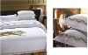 hotel bed linen set, flat sheet, pillow case and duvet cover