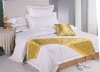 hotel bed sheet set 100%cotton luxury