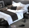 hotel bed tail towel