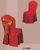 hotel chair cover with orange pllyester/cotton