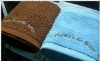 hotel cotton embroidery logo solid terry towels/hand towel