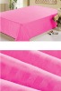 hotel cotton satin /sateen stripe bed sheet/flat sheet