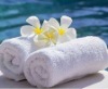 hotel terry towels/100% cotton hand towel bleached white