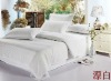 hotel white bedding set cotton /bed sheet /bed linen