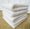 hotel white face towel