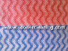 hydro-entangle wavy line non woven cloth