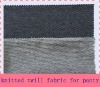 indigo knitted twill fabric