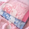 jacquard 100% cotton bath towel