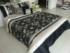 jacquard black quilt