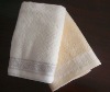 jacquard cotton bath towel with border