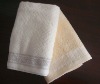 jacquard cotton bath towel with border