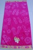 jacquard cotton beach towel