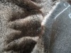 jacquard fake fur