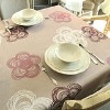 jacquard flower pattern table linen