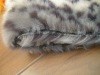 jacquard leopard fake fur