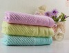 jacquard solid cotton bath towel