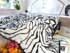 jacquard tiger fur throw