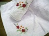 jacquard & velour embroidery bath towel