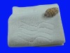 jacquard white hotel hand towel