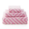 jacquard yarn dyed velour cotton bath towel