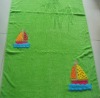 jaquard beach towel with border