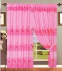 jxcl-0415 100% polyester ready made printed curtain