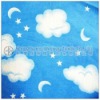 kids clothing fabric 100% cotton printed flannel double napped