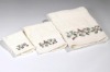 kikoy towel---100%cotton embroidery bath towel set