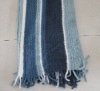 knitted cotton throw