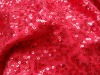 knitted fabric on 3mm shiny bead embroidered
