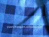 knitted fabric with classic check pattern, printed micro plush
