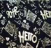 knitted foil printed fabric for fashion garment