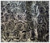 knitted foil printed flower fabrics