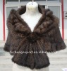 knitted fur tippet
