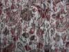 knitted printed burnout jersey fabric