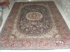 knotted persian silk rug home garden