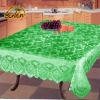 lace edge jacquard PVC tablecloth table cover