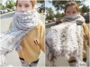 ladies scarf fur rabbit scarf