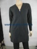 lady's button cardigan of v shape at back neck,model 9679