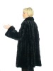 lady's fashion black mink fur coat