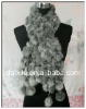 lady's fashion new style rabbit fur scarf